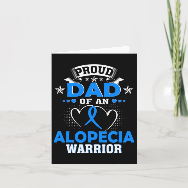 Pappa i en Alopecia Warrior Kort (Framsida)