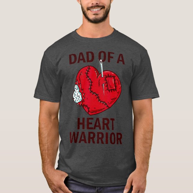 Pappa i en hjärtstilleståndsson t shirt (Framsida)