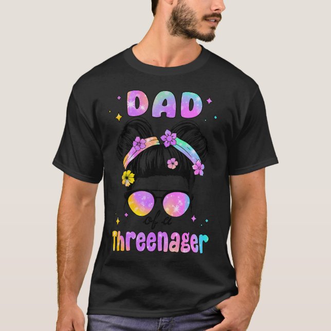 Pappa i en hotfull 3:e födelsedagsmatchning t shirt (Framsida)
