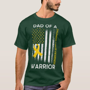 Pappa i en krigare flagga för ökad medvetenhet om t shirt