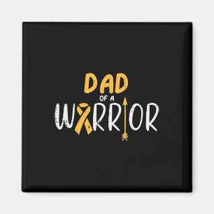 Pappa i en krigare medvetenhet om cancer hos barn magnet