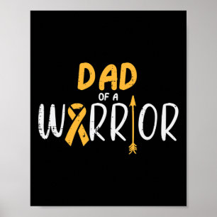 Pappa i en krigare medvetenhet om cancer hos barn poster