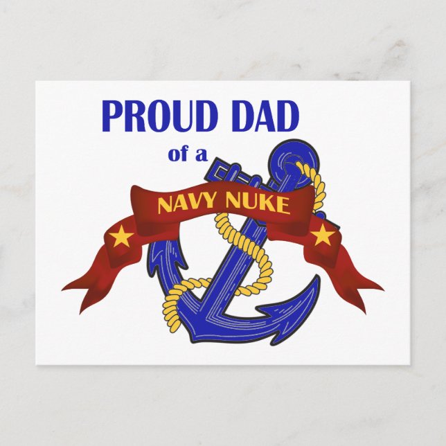 Pappa i en marinnuke vykort (Framsida)