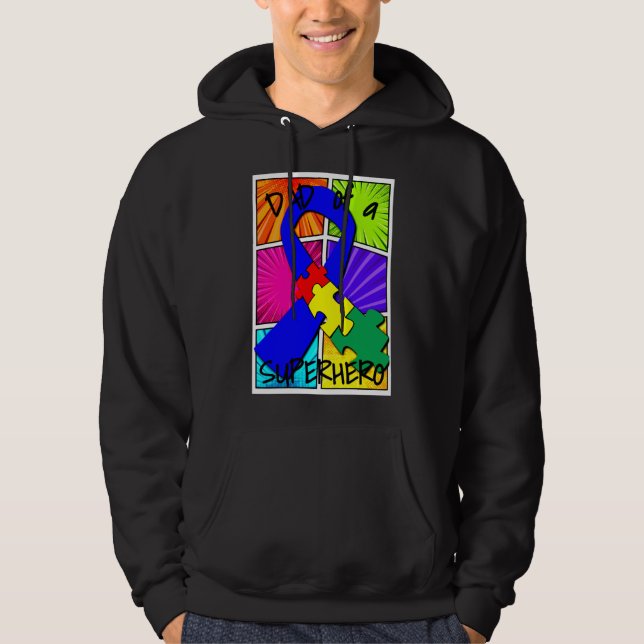 Pappa i en superhjälte hoodie (Framsida)