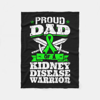 Pappa i ett luftvägsmatningsflöde för njursjukdom fleecefilt