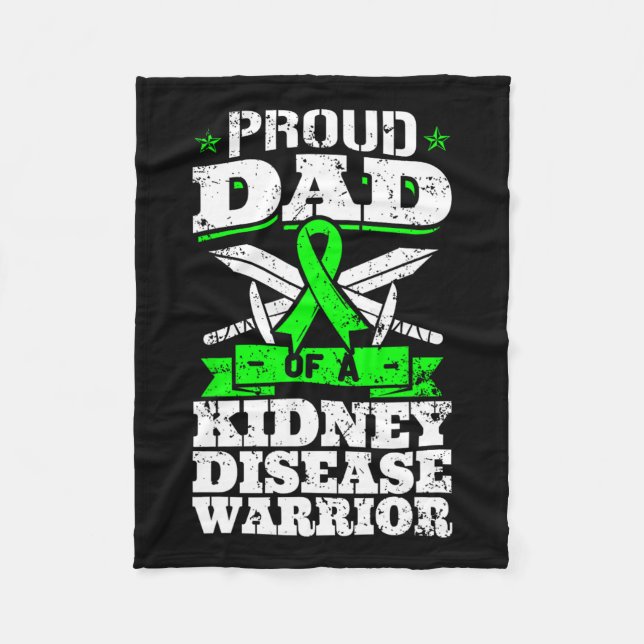 Pappa i ett luftvägsmatningsflöde för njursjukdom fleecefilt (Framsidan)