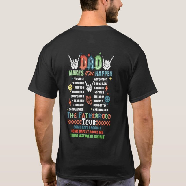 Pappa i faderskapets Trendig Modern Coola T Shirt (Baksida)