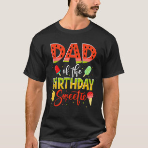 Pappa i födelsedag: Flicka Watermelon pappa T Shirt