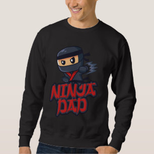 Pappa i födelsedagen Ninja Warrior Matching Family Lång Ärmad Tröja