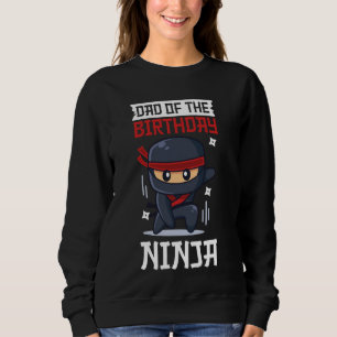 Pappa i födelsedagen Ninja Warrior Matching Family T Shirt