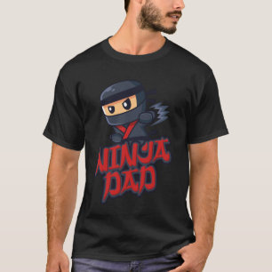 Pappa i födelsedagen Ninja Warrior Matching Family T Shirt