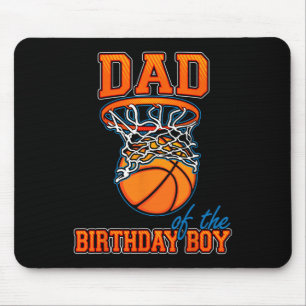 Pappa i födelsedagsfamiljen Basketball Birthday Musmatta
