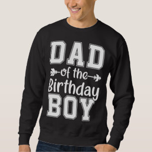 Pappa i födelsedagsfamiljen Kärlek Firande Lång Ärmad Tröja