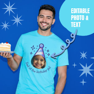 Pappa i födelsedagskorgens Anpassningsbar Photo Pa T Shirt