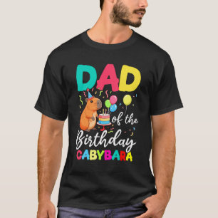 Pappa i födelsedagskvällen Capybara Girl Bday Part T Shirt