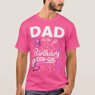 Pappa i födelsedagskvällen Cowgirl Rodeo Bday Girl T Shirt