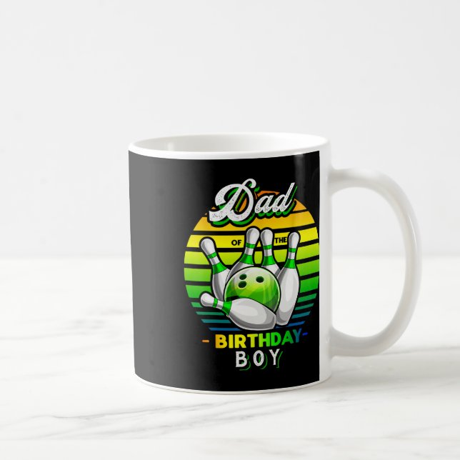 Pappa i födelsedagsmatchande familjen Bowling Bi Kaffemugg (Höger)