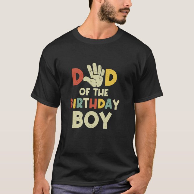 Pappa i födelsedagspojken, 5-åring FA T Shirt (Framsida)