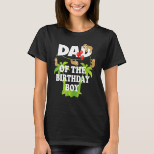 Pappa i födelsedagspojken Sloth Kid B Day Party Cu T Shirt