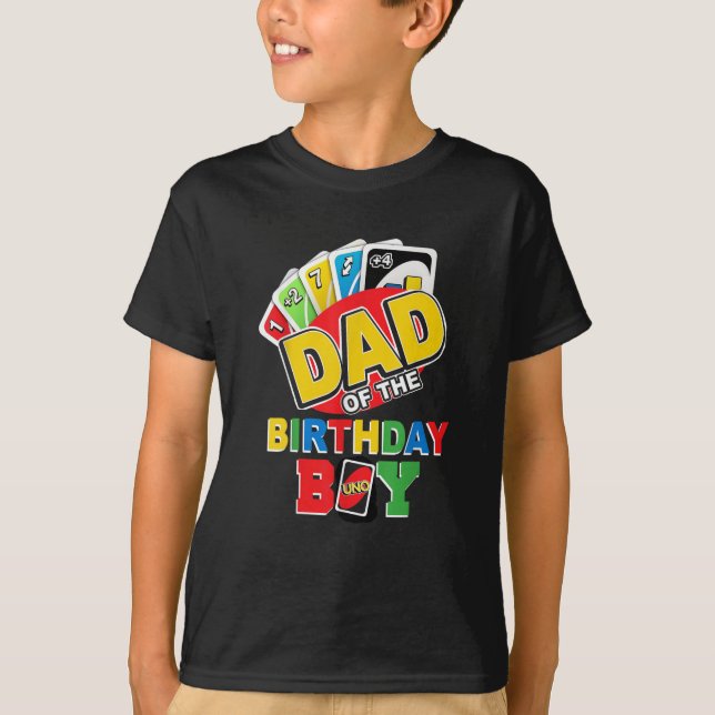 Pappa i födelsedagspojken t shirt (Framsida)