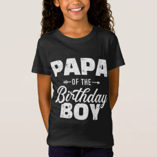 Pappa i födelsedagspojkens matchande familj för st t shirt