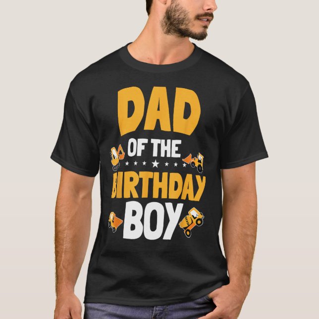 Pappa i födelsedagspressarbetaren Bday P T Shirt (Framsida)