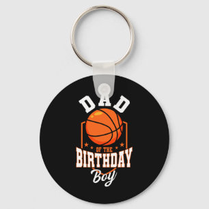 Pappa i födelsedagstorgen Basketball-temat, dagspu Nyckelring