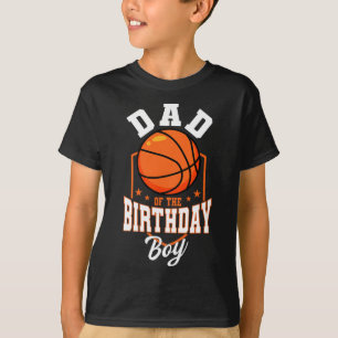 Pappa i födelsedagstorgen Basketball-temat, dagspu T Shirt