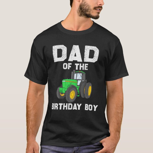 Pappa i födelsedagstorgsbilens Party-familj T Shirt (Framsida)