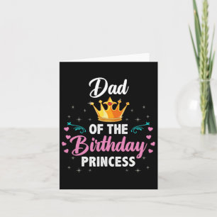 Pappa i födelsedprinsessan kort