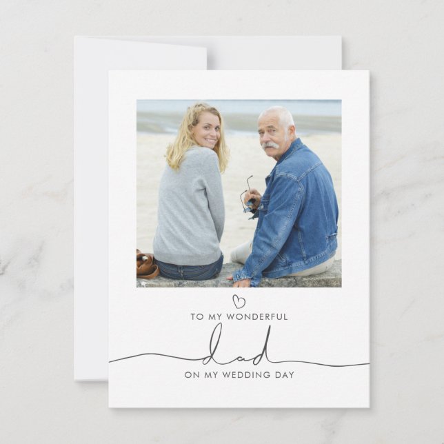 Pappa i fotografiet för Bröllop-morgonmeddelandet (Framsida)