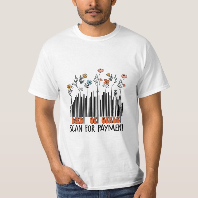 Pappa i Girls Barcode T Shirt (Framsida)
