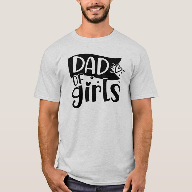 Pappa i Girls Fars dag T Shirt (Framsida)