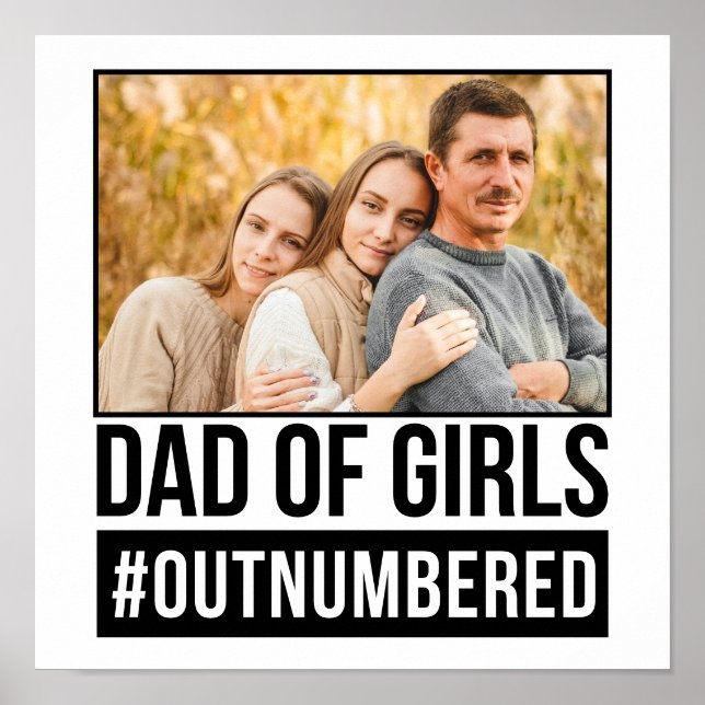 Pappa i Girls #Outnumrerad Poster (Framsidan)