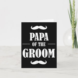 Pappa i Groom T Shirt Funny Bröllop Bachelor P Kort