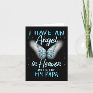Pappa I har ängel i Heaven Kärlek-familjen Kort