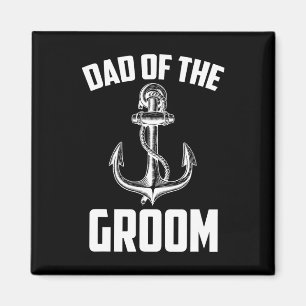 Pappa i havets Nautiska Party favors Bröllop Magnet