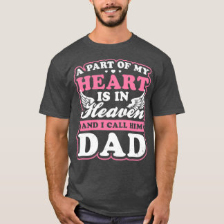 Pappa i himmelkorgen som en del av mitt hjärttryck t shirt
