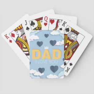 Pappa I kärlek dig, fars dag-gåva Casinokort