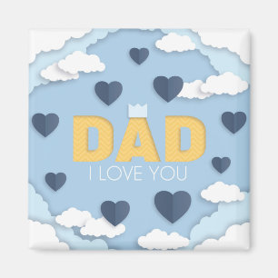 Pappa I kärlek dig, fars dag-gåva Magnet
