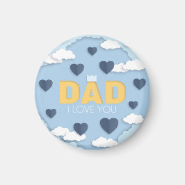 Pappa I kärlek dig, fars dag-gåva Magnet