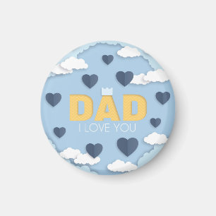 Pappa I kärlek dig, fars dag-gåva Magnet