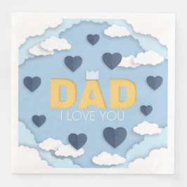 Pappa I kärlek du, fars dag Pappersservett