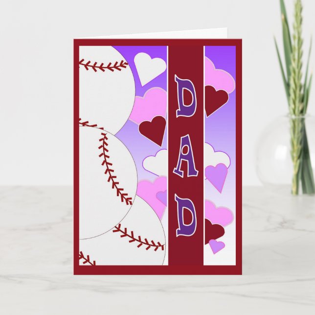 PAPPA I Kärlek Du > Thni Kärlek Baseball Valentine Helgkort (Framsida)