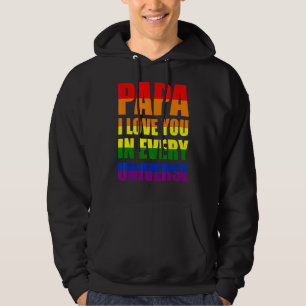 Pappa I Kärlek er i varje universell LGBT Gay Far" Hoodie