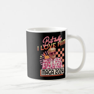 Pappa I Kärlek Him Maga 2024 Donald Trump Back 4th Kaffemugg