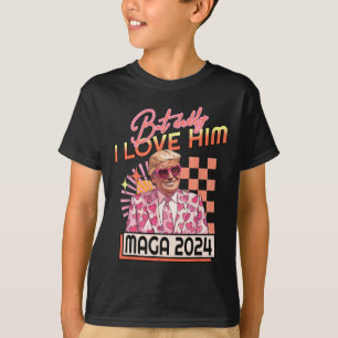 Pappa I Kärlek Him Maga 2024 Donald Trump Back 4th T Shirt