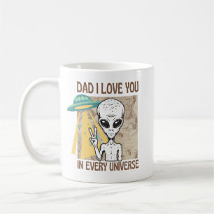 Pappa I kärlek i alla universum Kaffemugg