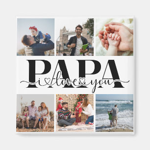 Pappa I Kärlek You Anpassningsbar Photo Collage Magnet