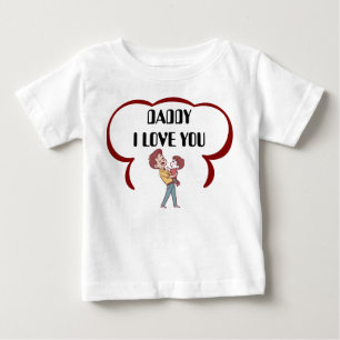 Pappa I Kärlek You Cute Tecknad Baby T Shirt